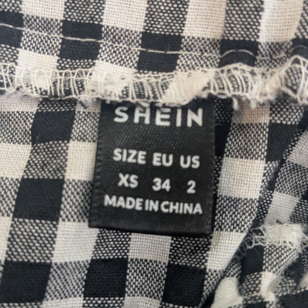 Women's Gingham Skirt With Belt | XS - Picture 3 of 3